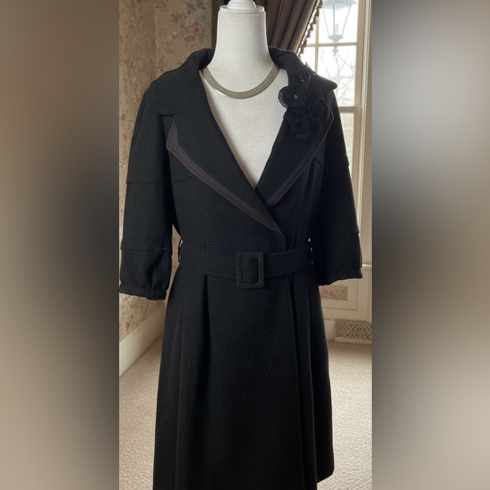 Chic Black Trench Coat